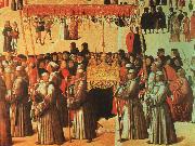BELLINI, Gentile Procession in the Piazza di San Marco oil painting on canvas